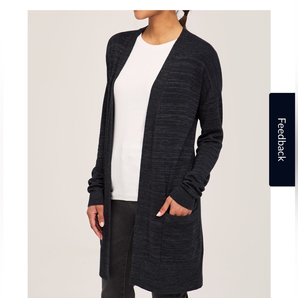 Denver Hayes Charcoal Knit Cardigan